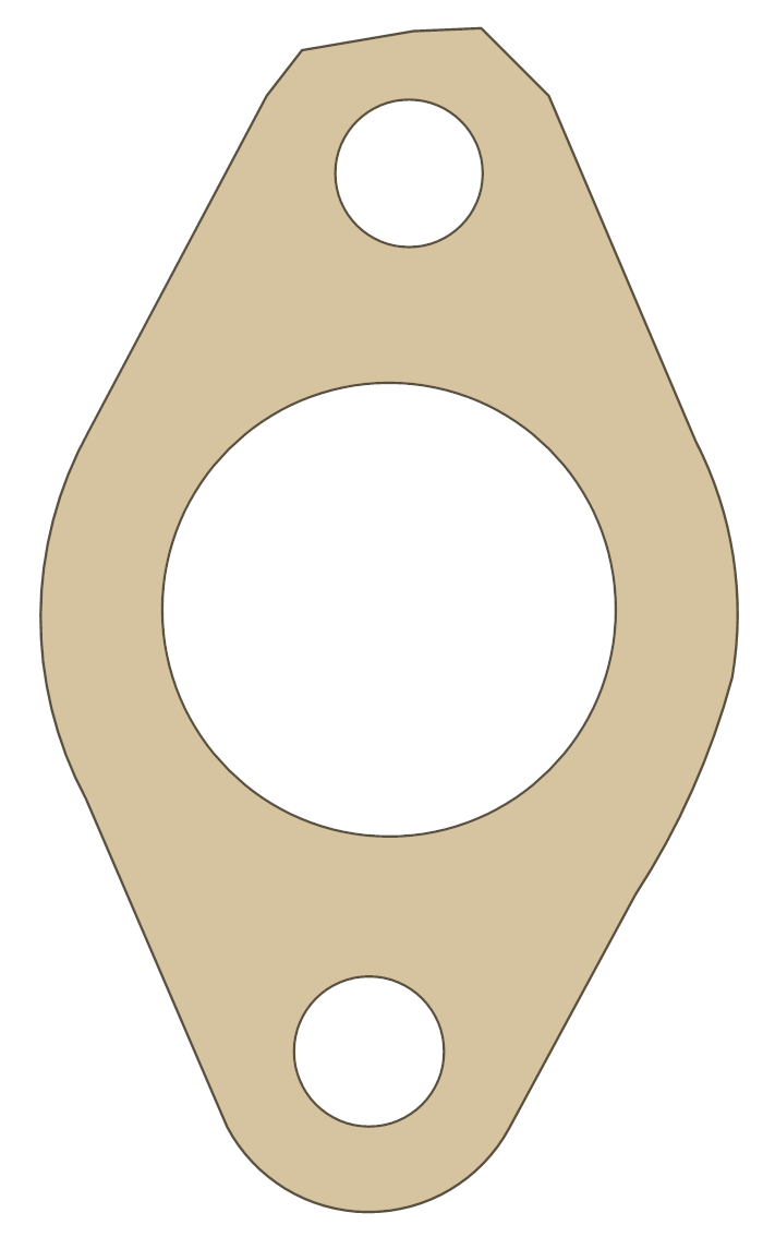 Hodaka Wombat 2 gasket outline
