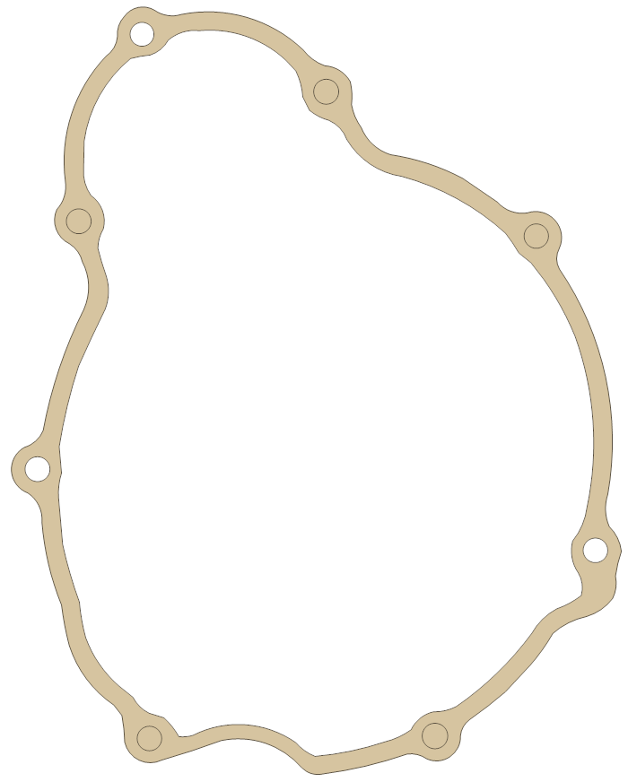 Hodaka 250 1 gasket outline