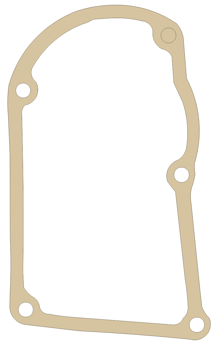 Hodaka 250 3 gasket outline