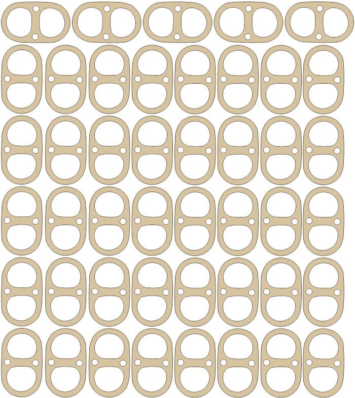 Husaberg FE600 Valve Cover Sheet gasket outline