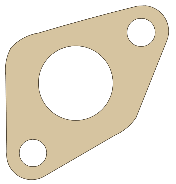 Husaberg 550 Cam Chain Cover gasket outline
