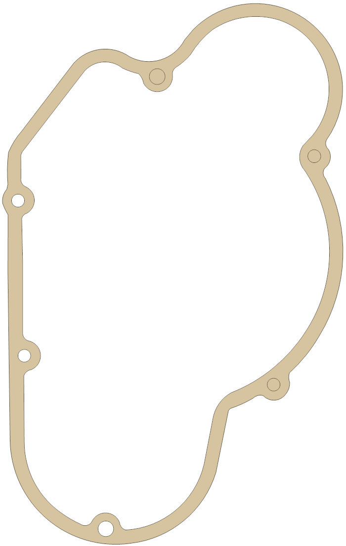 Husaberg 470 Clutch Cover gasket outline