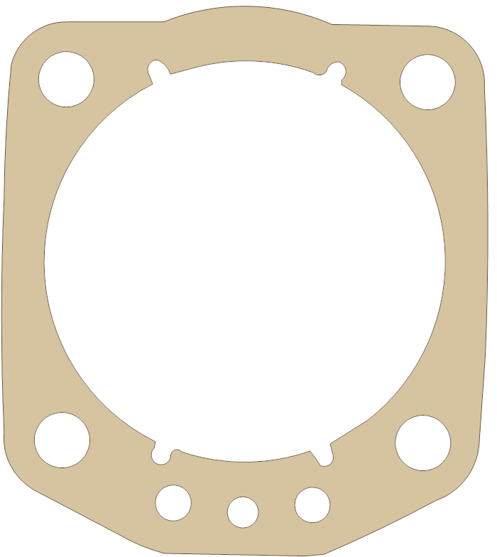 BMW Base gasket outline, OEM 1111-0010-161, A material