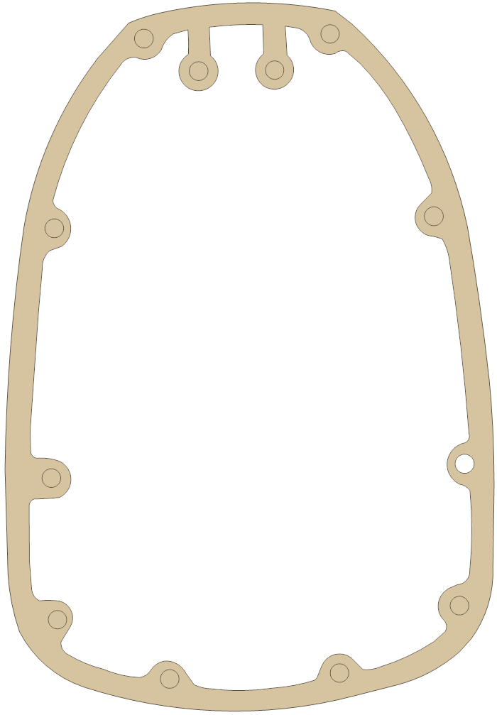 BMW 1114-1250-172 gasket outline, OEM 1114-1250-172, A material