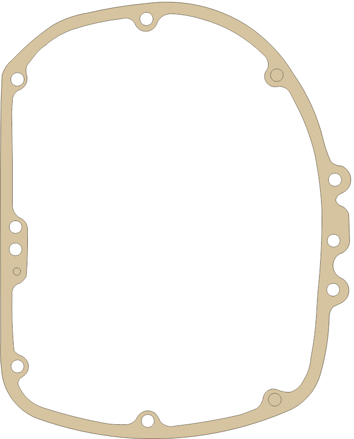 BMW 2311-1232-672 gasket outline, OEM 2311-1232-672, A material