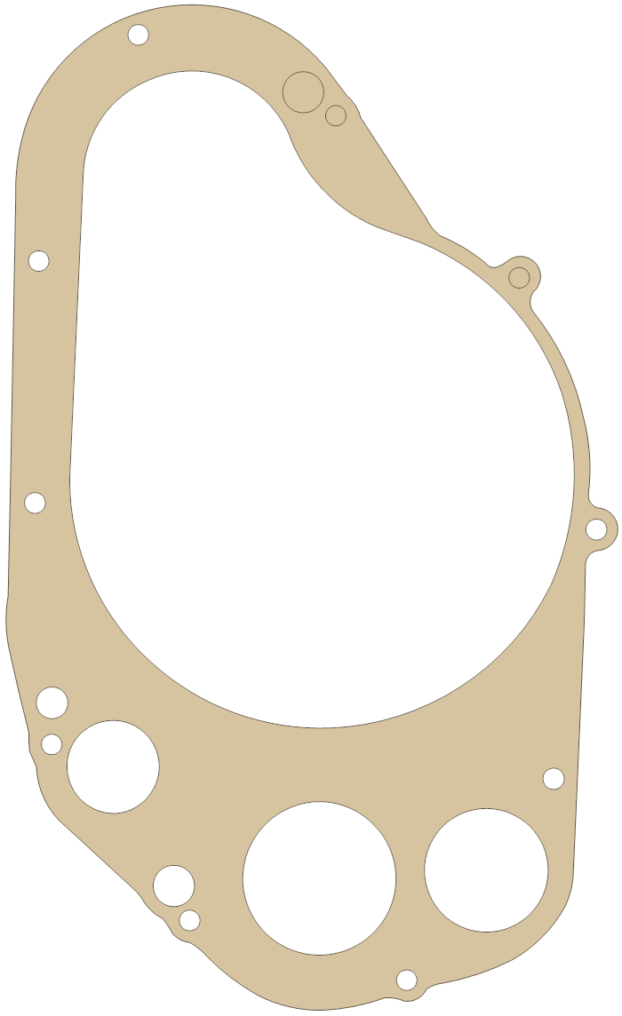 Suzuki TM400 Gasket gasket outline