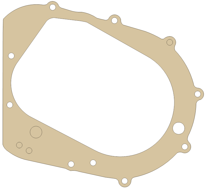 Suzuki 11489-31000 gasket outline, OEM 11489-31000, A material
