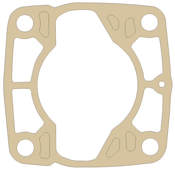 Suzuki Cylinder Base gasket outline, OEM 11241-33000, A material