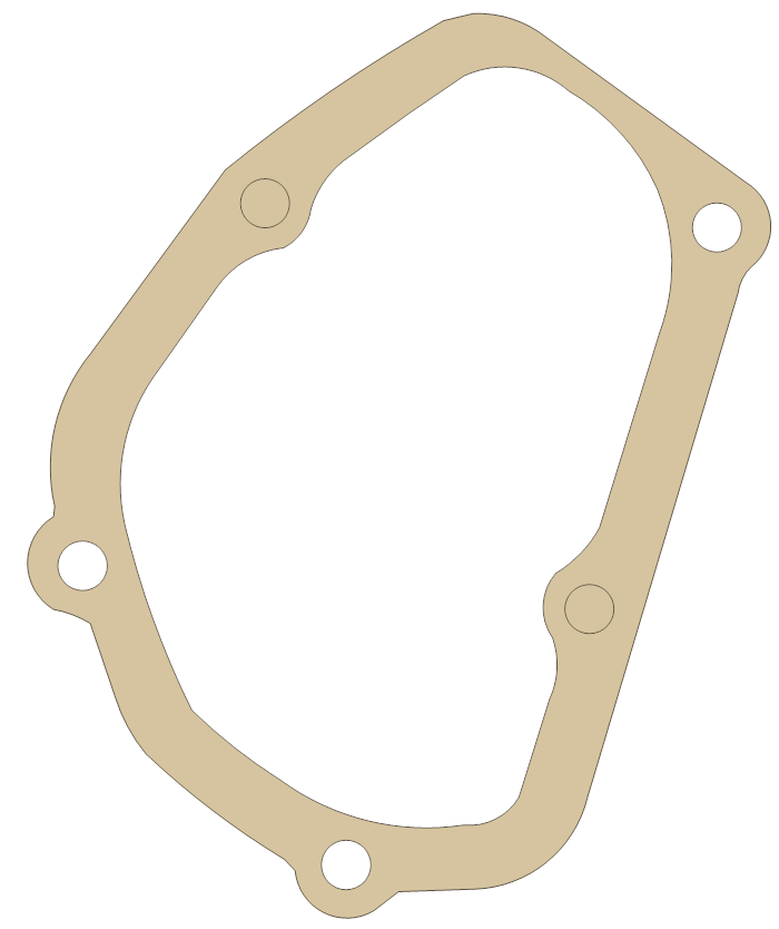 Suzuki RM250T Cylinder Cover No.2 gasket outline