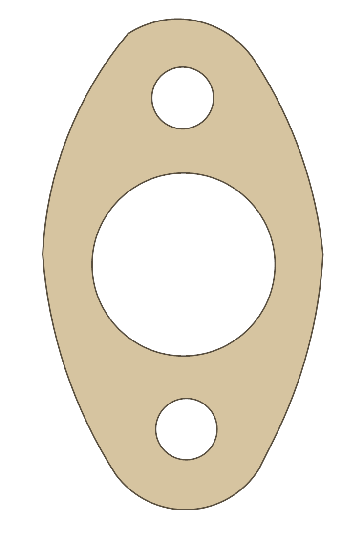 Suzuki LT125 Tensioner gasket outline