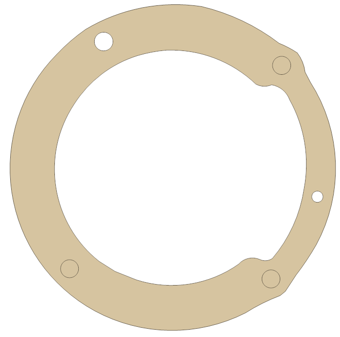 Suzuki LT125 Clutch Adjust Cap gasket outline