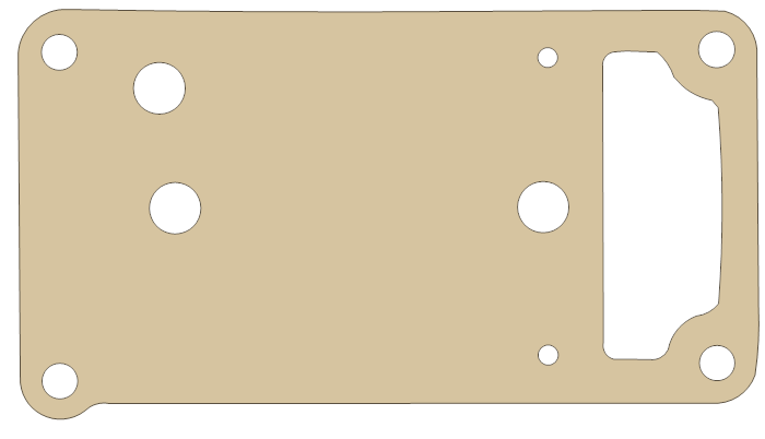 Suzuki GSX750F Gasket gasket outline