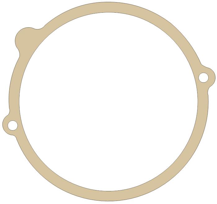 Suzuki RM370 Magneto Cover gasket outline