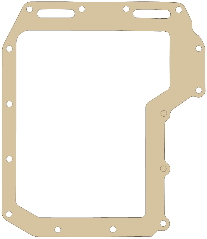 Suzuki X4481 Oil Pan gasket outline