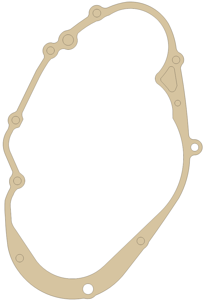 Suzuki DS80 Clutch Cover gasket outline