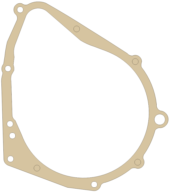 Suzuki GSX-R1000 Starter Gear Cover gasket outline
