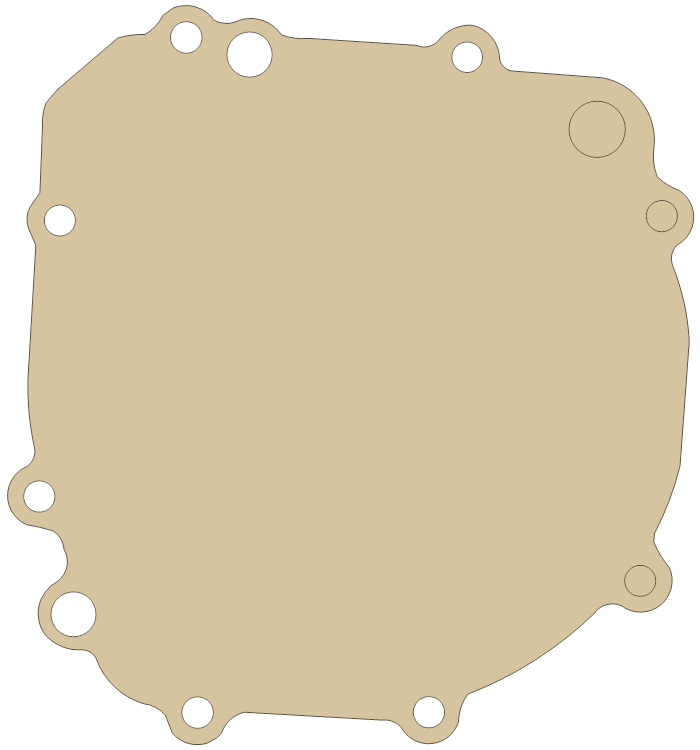 Suzuki GSX-R750 Magneto Cover gasket outline