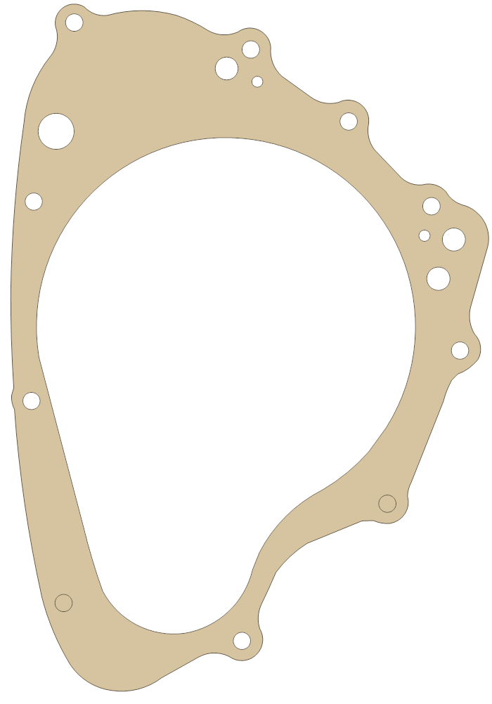 Suzuki GS450L Magneto Cover gasket outline