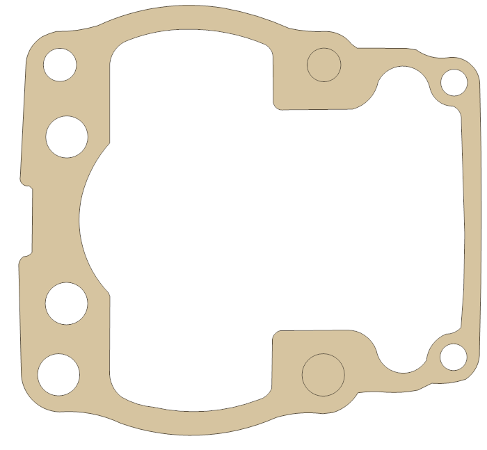Suzuki Cylinder Base gasket outline, OEM 11241-14501, A material