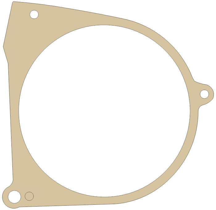 Suzuki TS125 Magneto Cover gasket outline