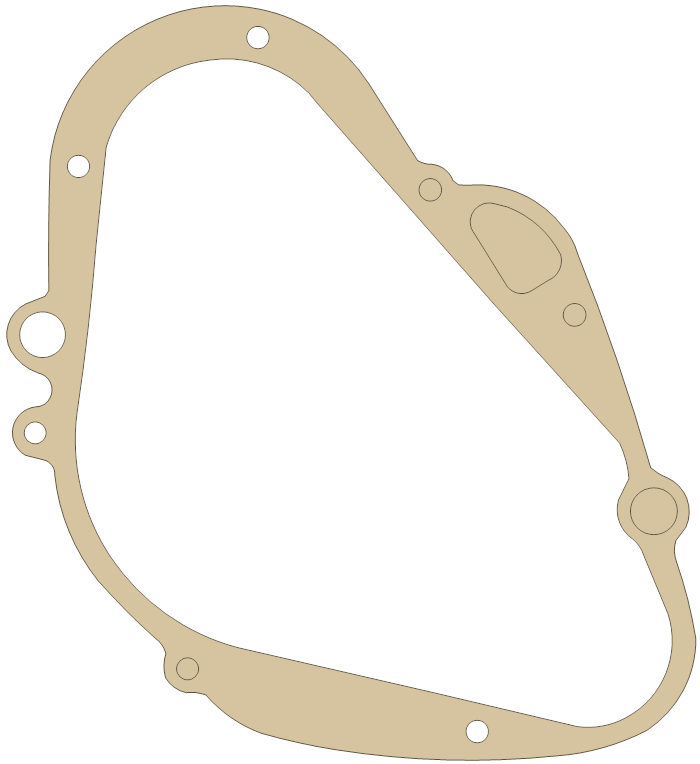 Suzuki Clutch Cover gasket outline, OEM 11482-28000, A material