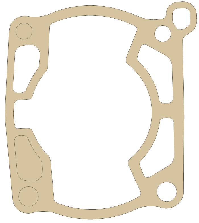 Suzuki Cylinder Base gasket outline, OEM 11241-28C11, A material