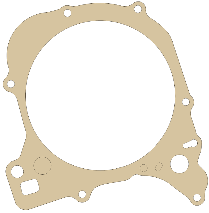 Suzuki 11394-028020 gasket outline, OEM 11394-028020, A material