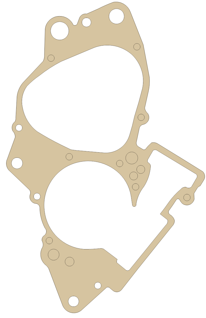 Suzuki RM80 Crankcase gasket outline