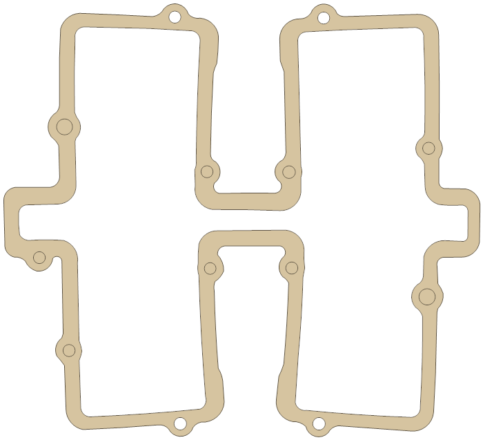 Suzuki GS300L Gasket gasket outline