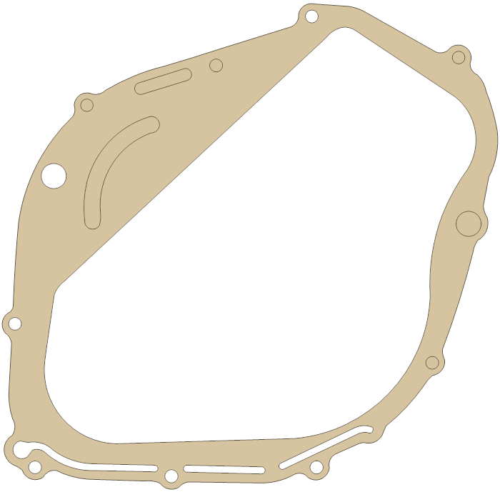 Suzuki DR250 Clutch Cover gasket outline