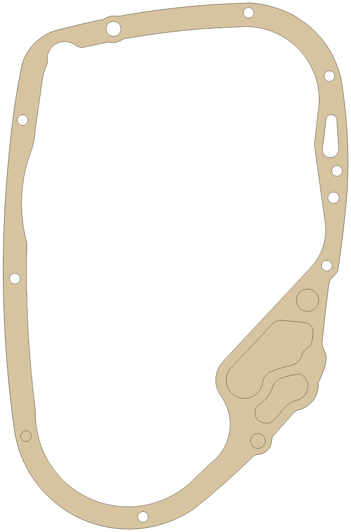 Suzuki VL1500 Clutch Cover gasket outline