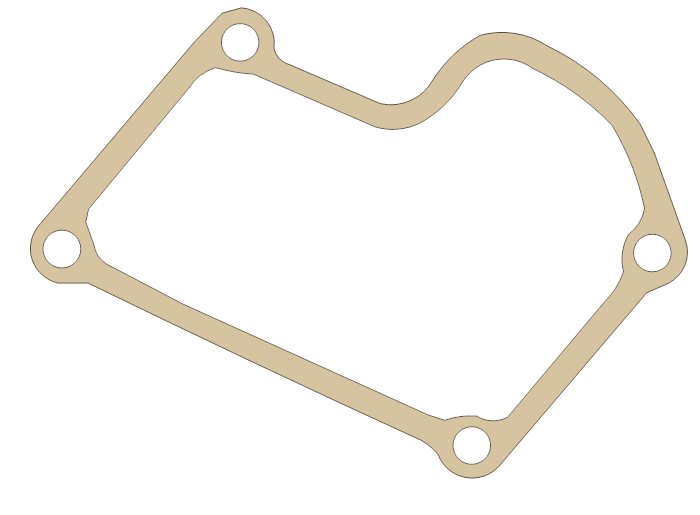 Suzuki Cylinder Cover No.1 gasket outline, OEM 11233-27C00, A material