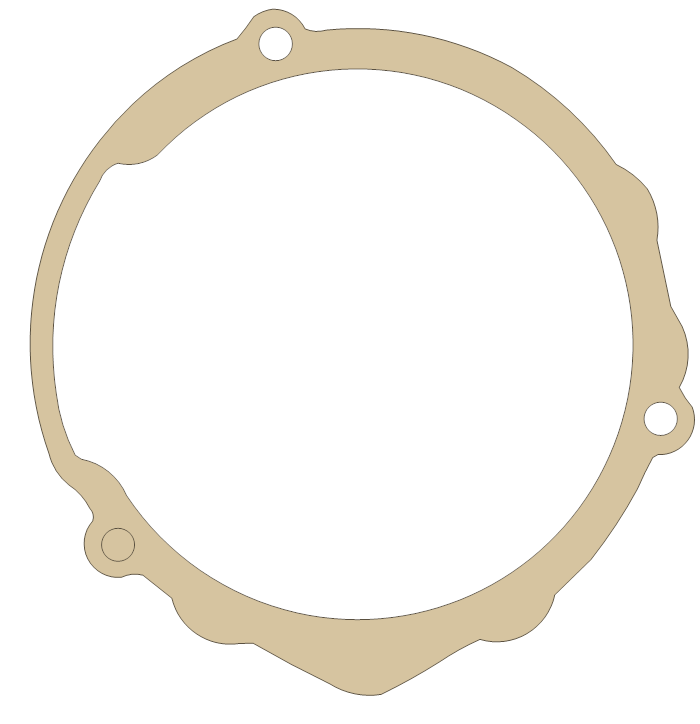 Suzuki RM125 Magneto Cover gasket outline