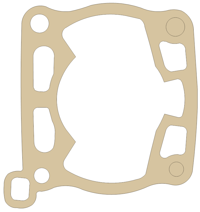 Suzuki Cylinder Base gasket outline, OEM 11241-27C10, A material