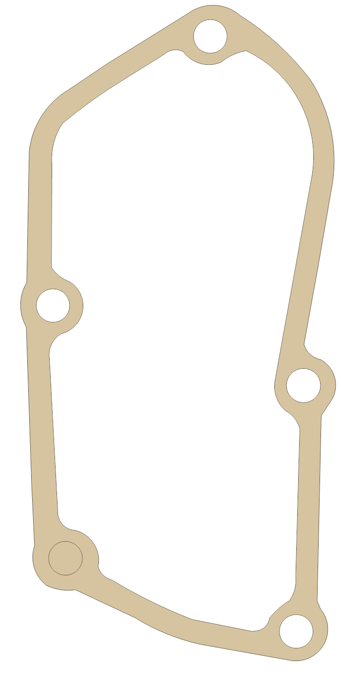 Suzuki Cylinder Cover gasket outline, OEM 11233-00B20, A material