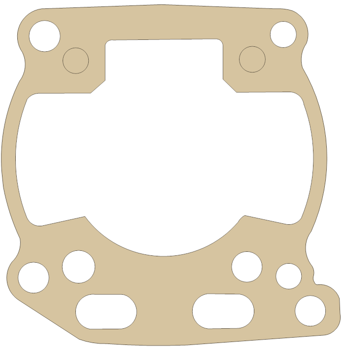 Suzuki Base gasket outline, OEM 11241-37F01, A material