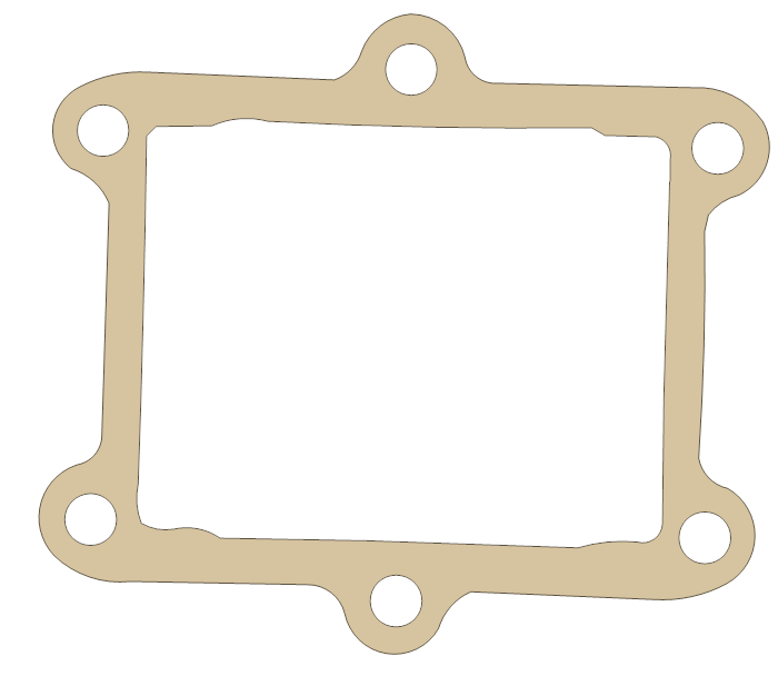 Suzuki Reed Valve gasket outline, OEM 13156-00B20, A material