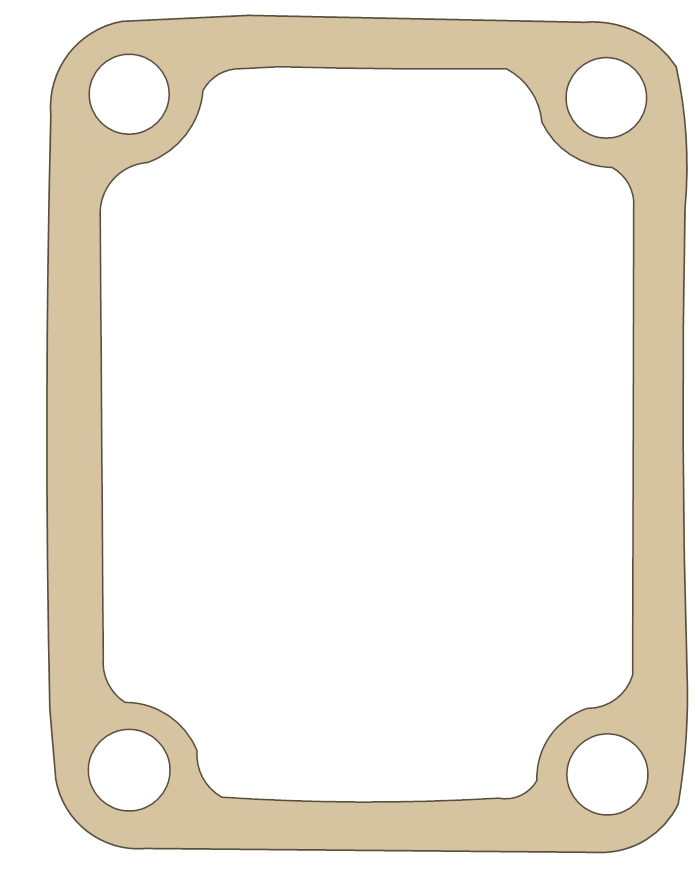 Suzuki RM250 Cylinder Cover gasket outline