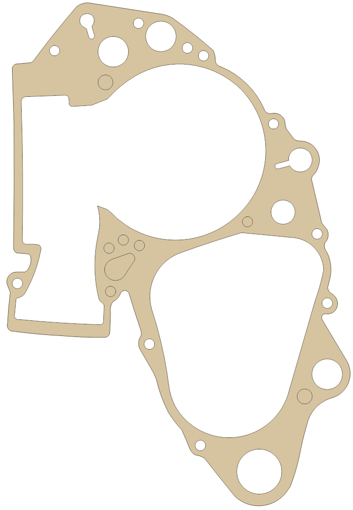 Suzuki RM250 Crankcase gasket outline