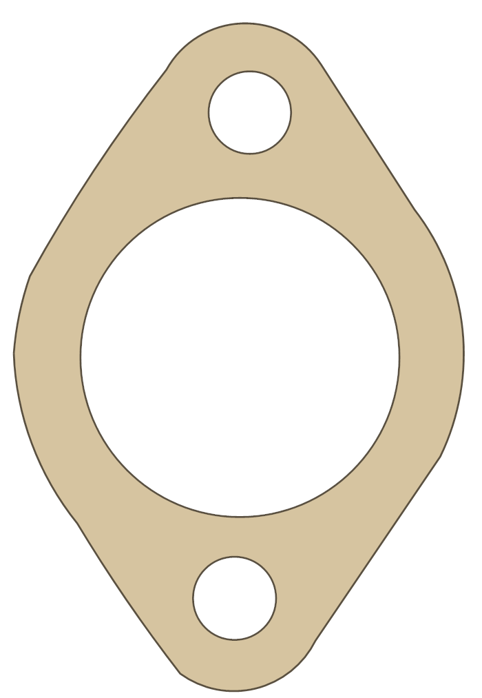 Suzuki GSX-R600 Tensioner Adjuster gasket outline