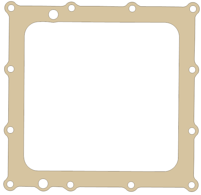 Suzuki GSX-R750 Oil Pan gasket outline