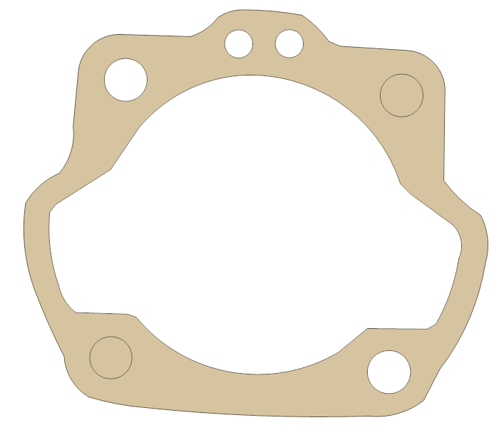 Suzuki JR80 Cylinder gasket outline