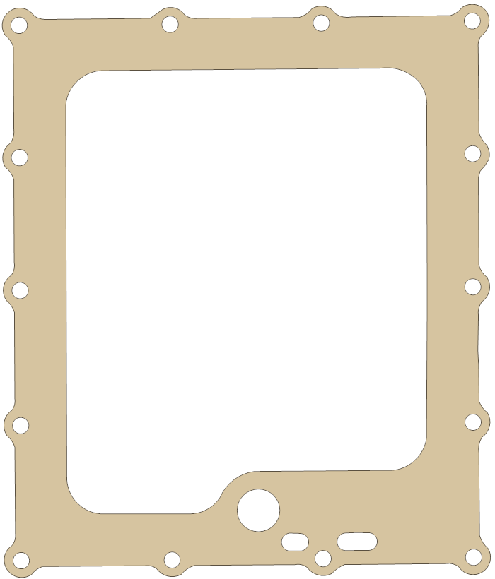 Suzuki GSX-R1000 Oil Pan gasket outline