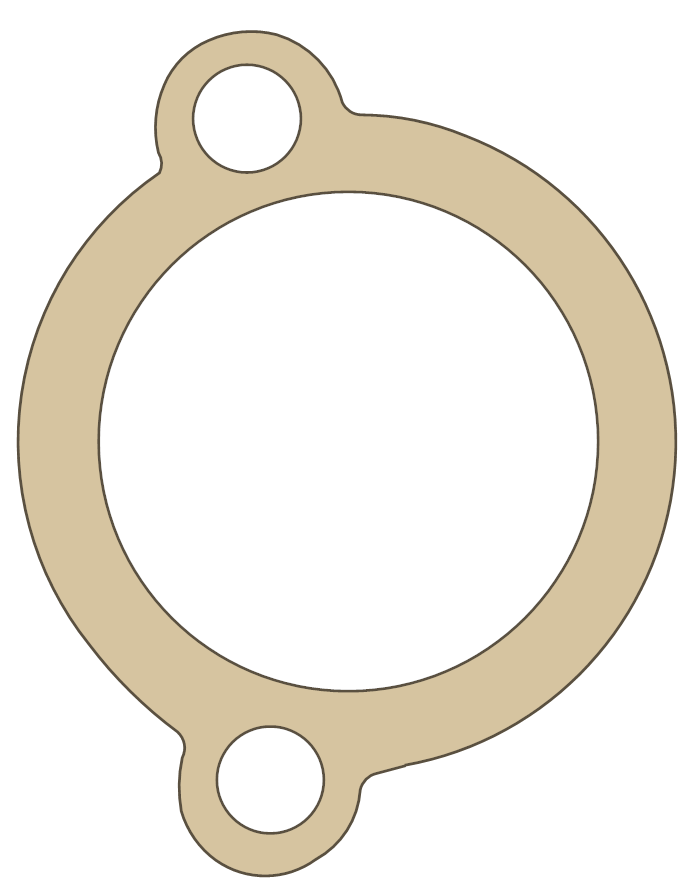 Suzuki GT750 Tachometer Housing gasket outline