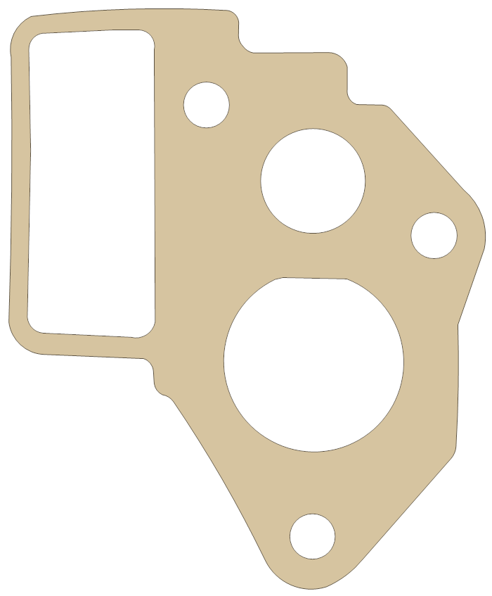 Suzuki Carburetor gasket outline, OEM 13125-31002, B material