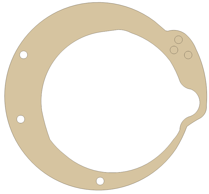 Suzuki GS85GL Contact Breaker Cover gasket outline