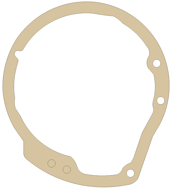 Suzuki GS650E Contact Breaker Cover gasket outline