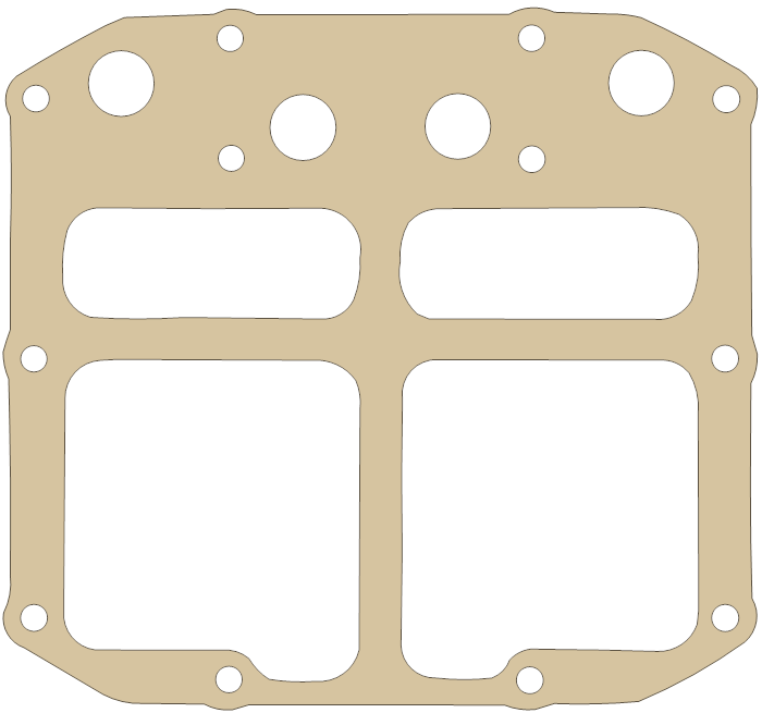Suzuki Oil Pan gasket outline, OEM 11489-44100, A material