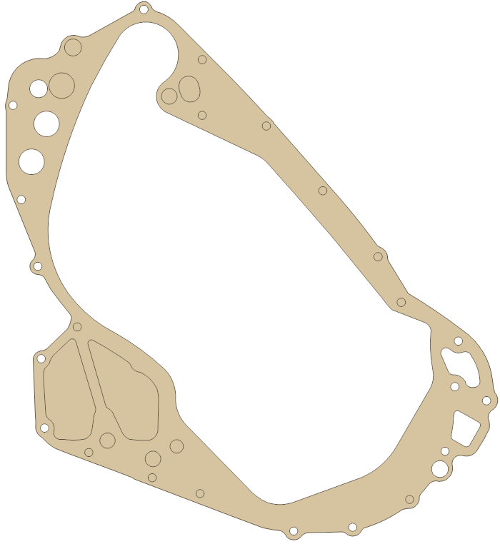 Suzuki Clutch Cover gasket outline, OEM 11482-37001, A material