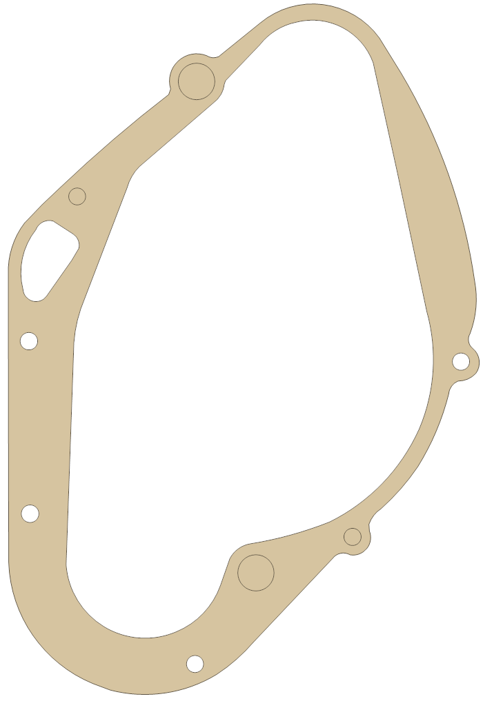 Suzuki TS185 Gasket gasket outline